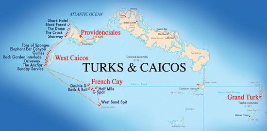 French Cay Map