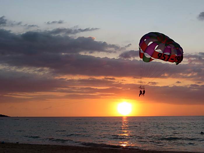 parasailing