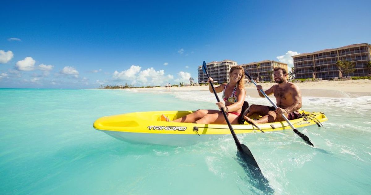 Kayaking while visiting Turks and Caicos